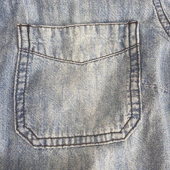 Denim Old Navy long sleeved button up - Picture 2 of 4